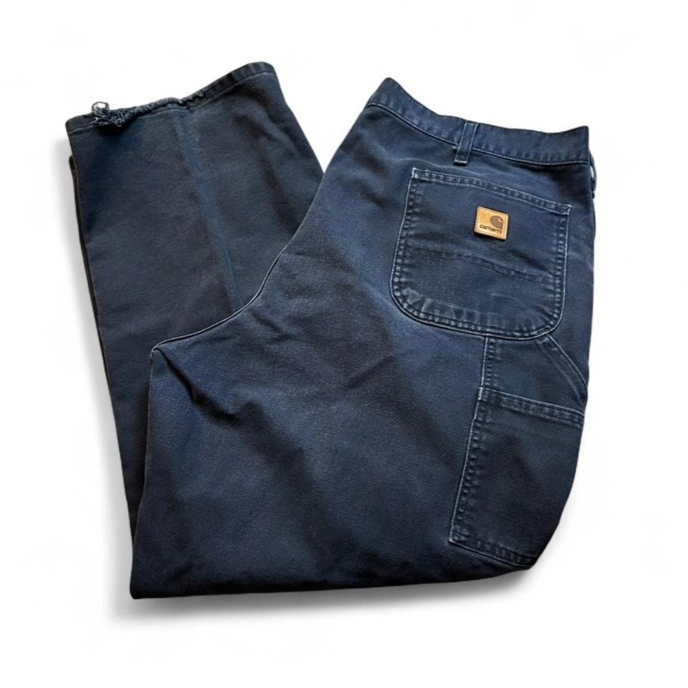 Carhartt B11 MDT Pants Men's fit 41x29Blue Carpenter Dungaree Fit Duck Canvas‎